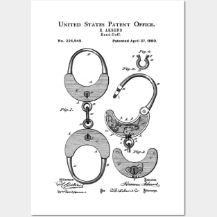 Handcuffs Patent Posters and Art